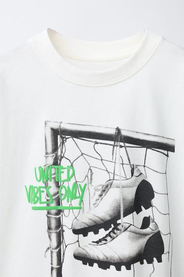 SPORTS PRINT T-SHIRT - White by Zara - Image 2