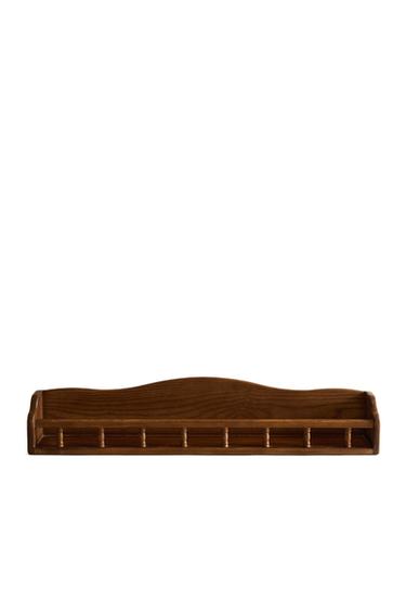 Zara KIDS’ ASH WOOD SHELF - Dark brown