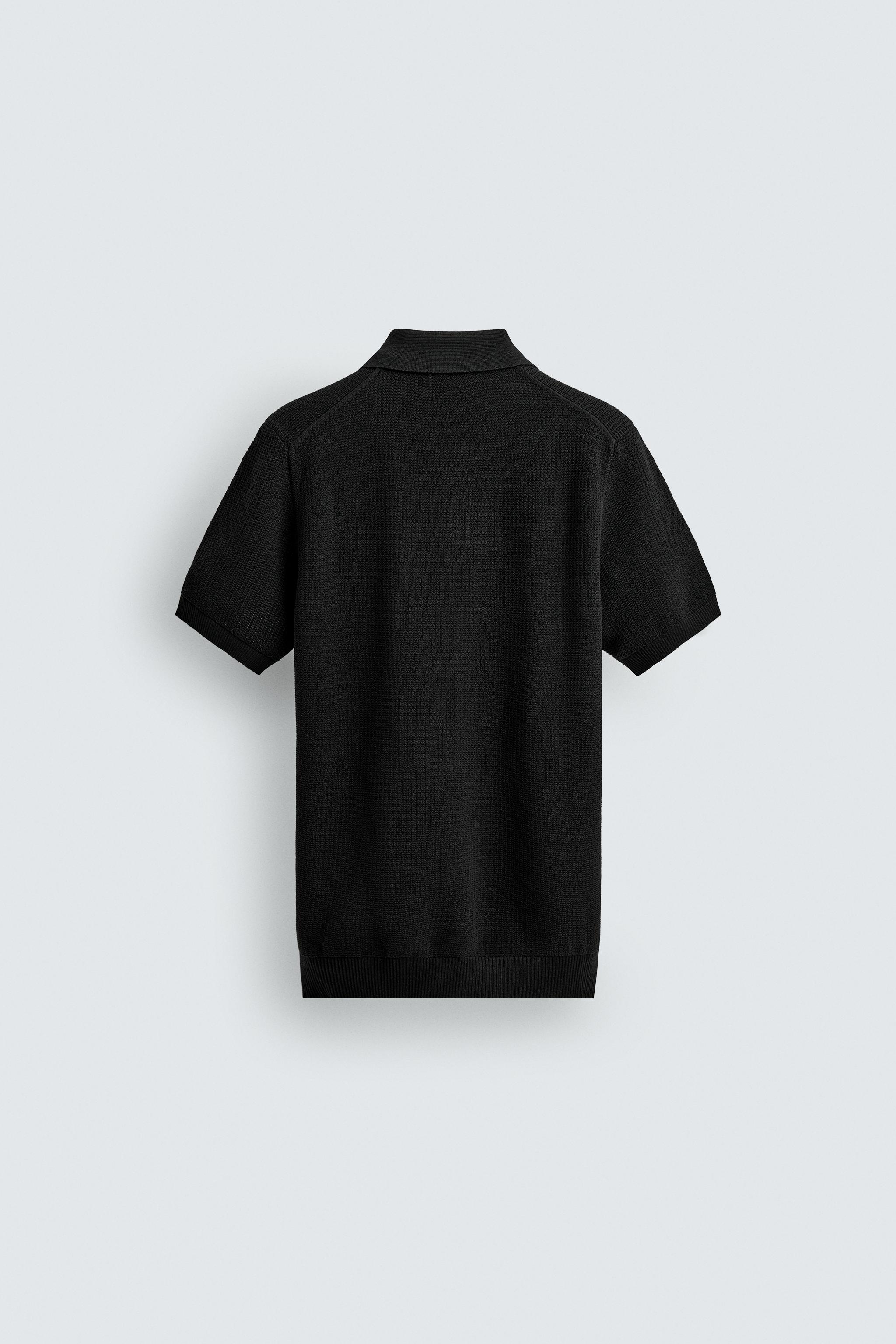 REGULAR FIT TEXTURED KNIT POLO