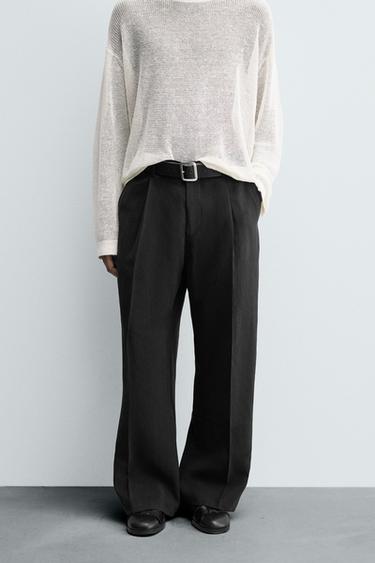FLOWING SUIT TROUSERS - Black by Zara