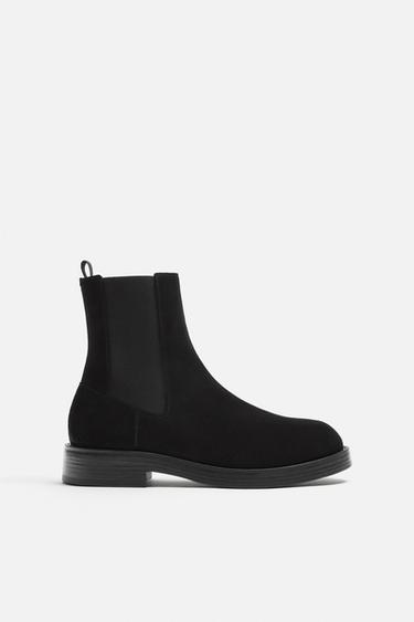 LEATHER CHELSEA BOOTS - Black by Zara