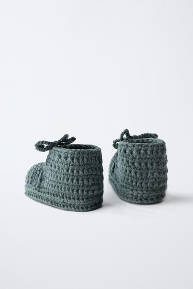 BOOTIES WITH BOW - Blue by Zara - Image 3