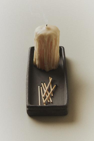 CERAMIC TRAY WITH RECTANGULAR EDGES - Black by Zara - Image 5