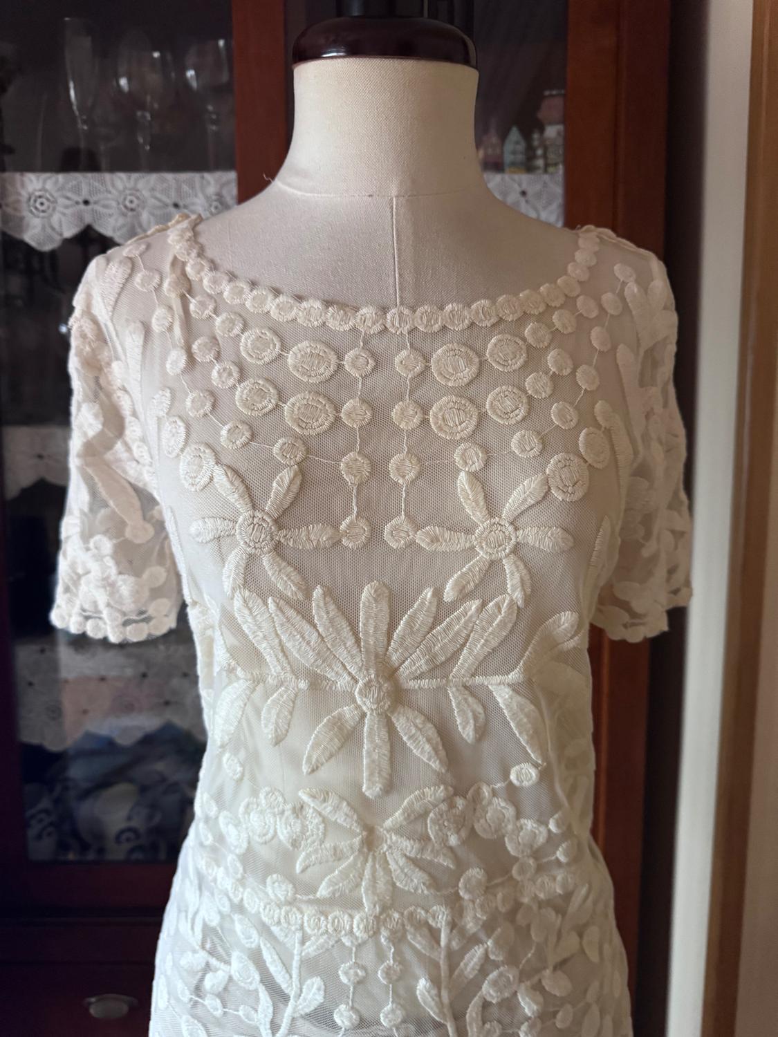 EMBROIDERED TULLE TOP - Image 2