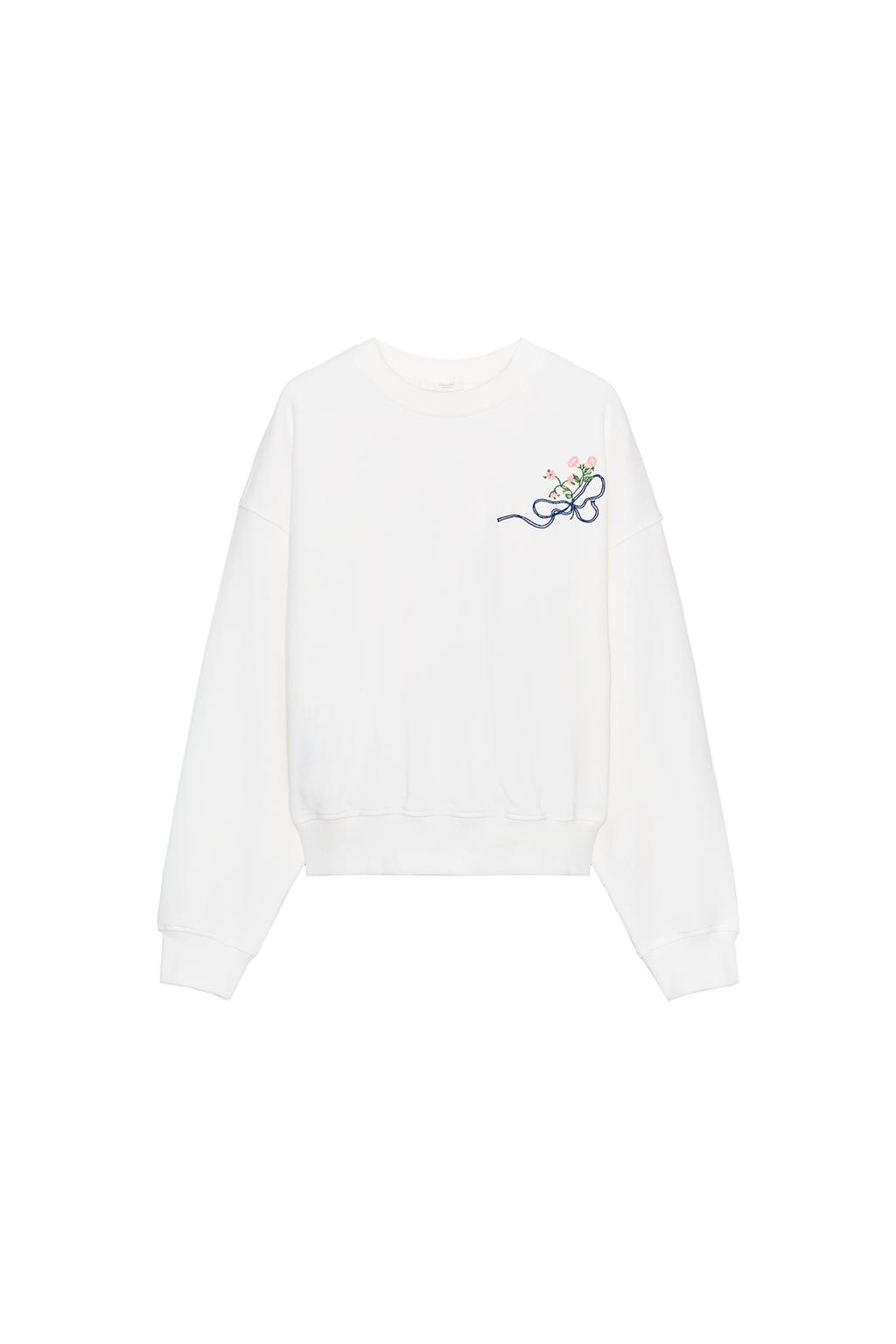 EMBROIDERED FLORAL SWEATSHIRT - image 3