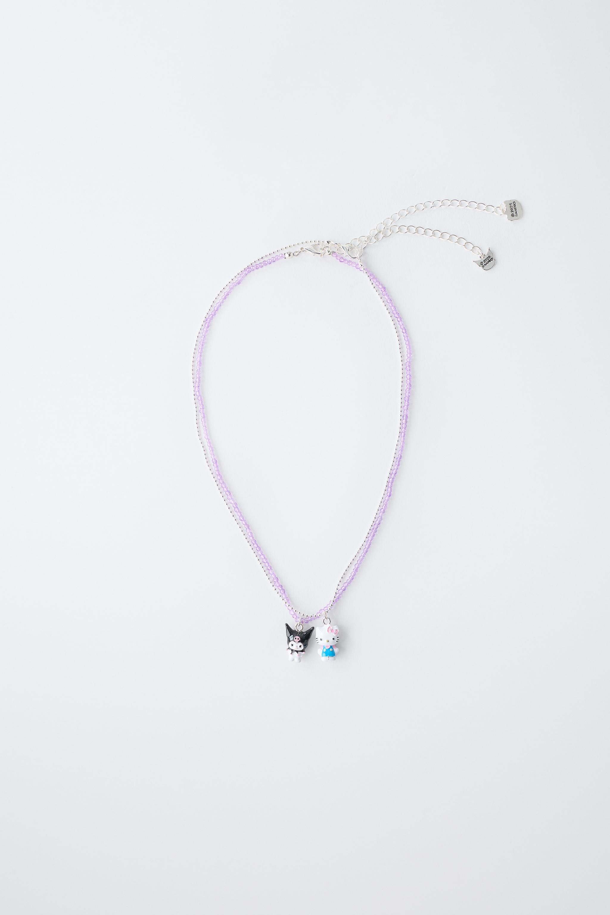 HELLO KITTY & KUROMI © SANRIO ビーズネックレス 2本セット