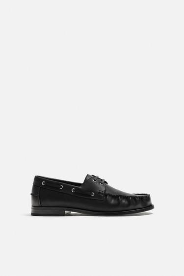 Zara DRESS DECK SHOES - Black