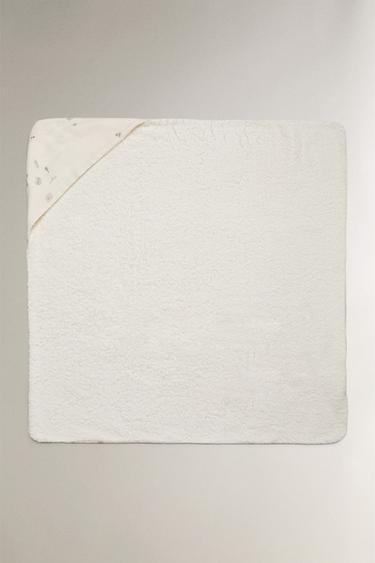 HOODED BABY TOWEL - Ecru by Zara - Image 3