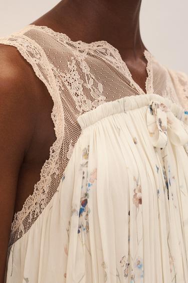 LIMITED EDITION COMBINED LACE DRESS - Printed by Zara - Image 3