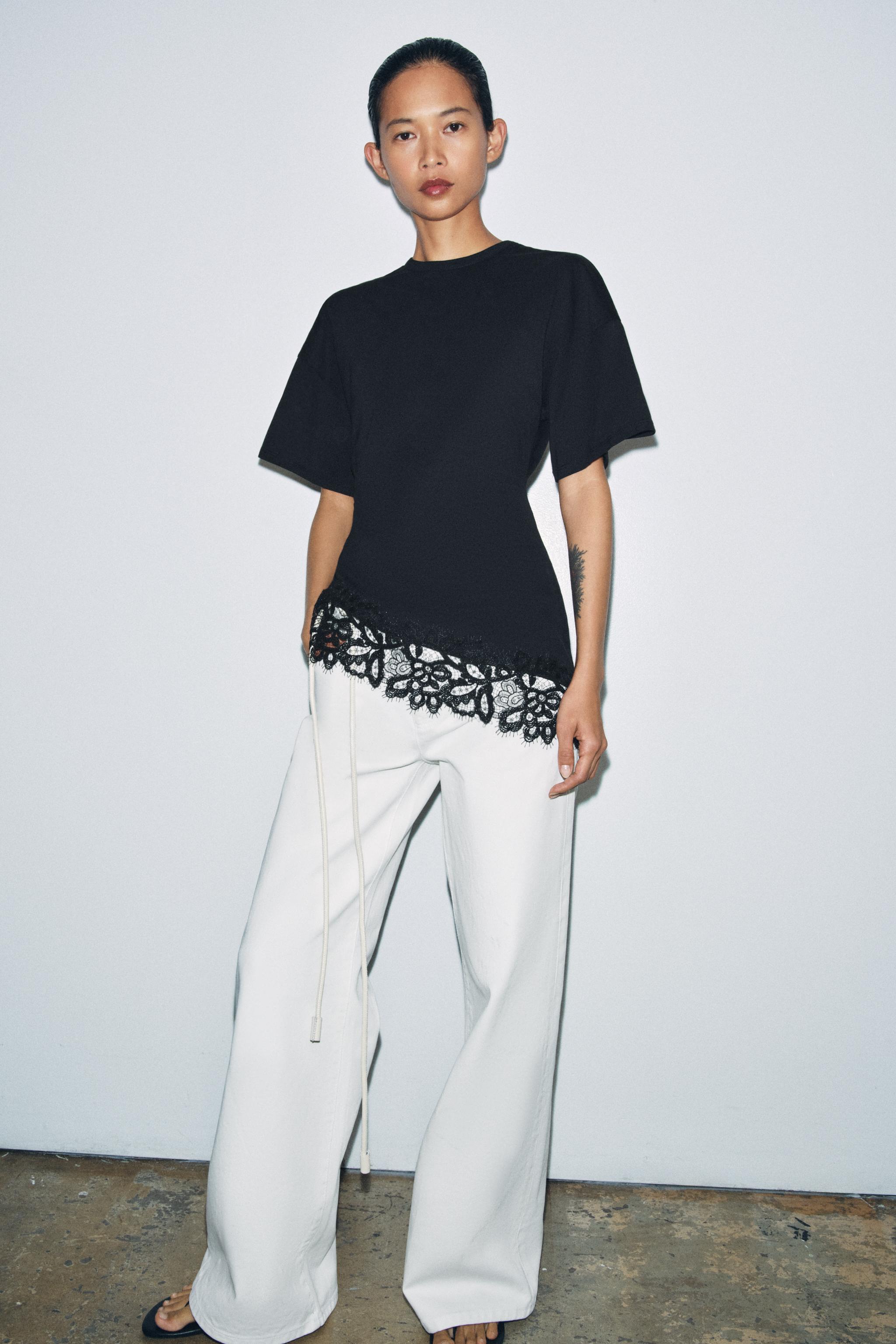 HEAVY COTTON LACE T-SHIRT