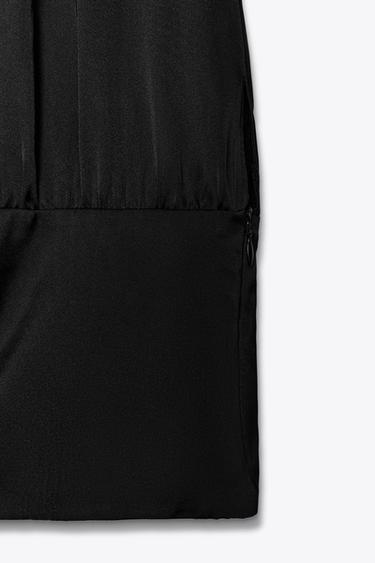 SATIN HALTER TOP - Black by Zara - Image 7