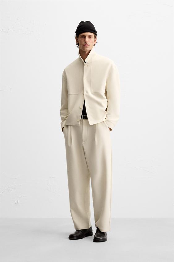 ボクシーフィットシャツジャケット - エクリュ | ZARA Japan / 日本 