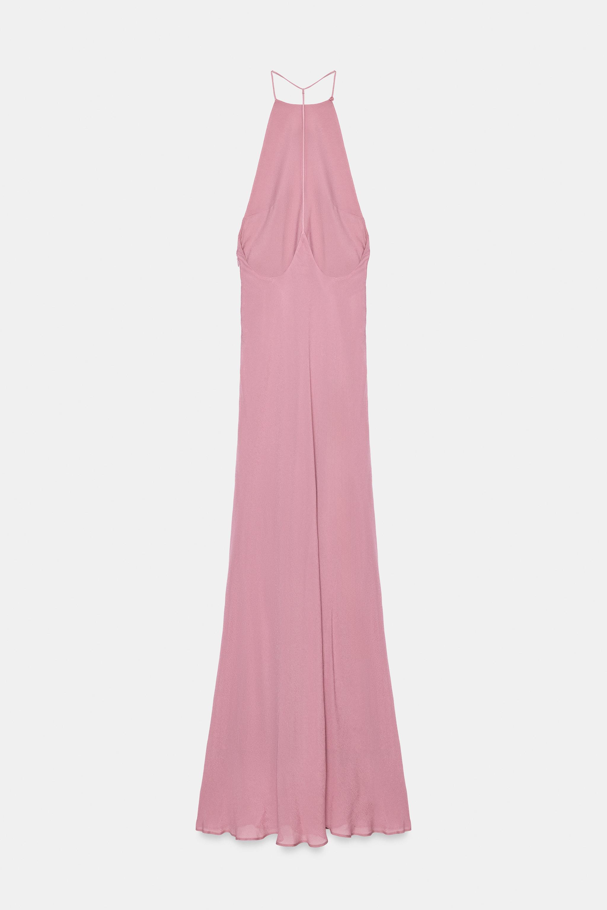 Zara Uzun Halter Elbise görsel 8