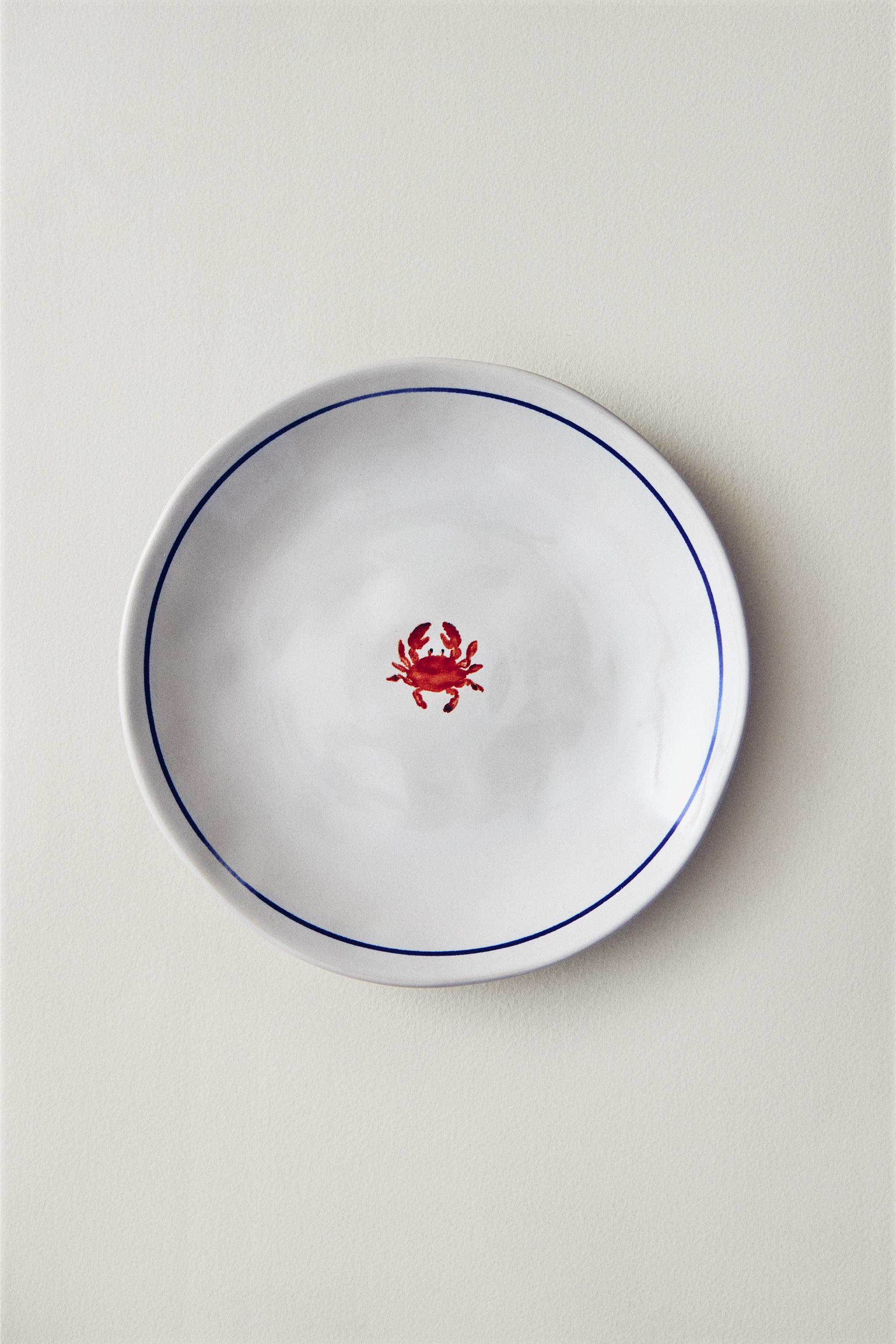 ASSIETTE À PAIN GRÈS ANIMAL MARIN