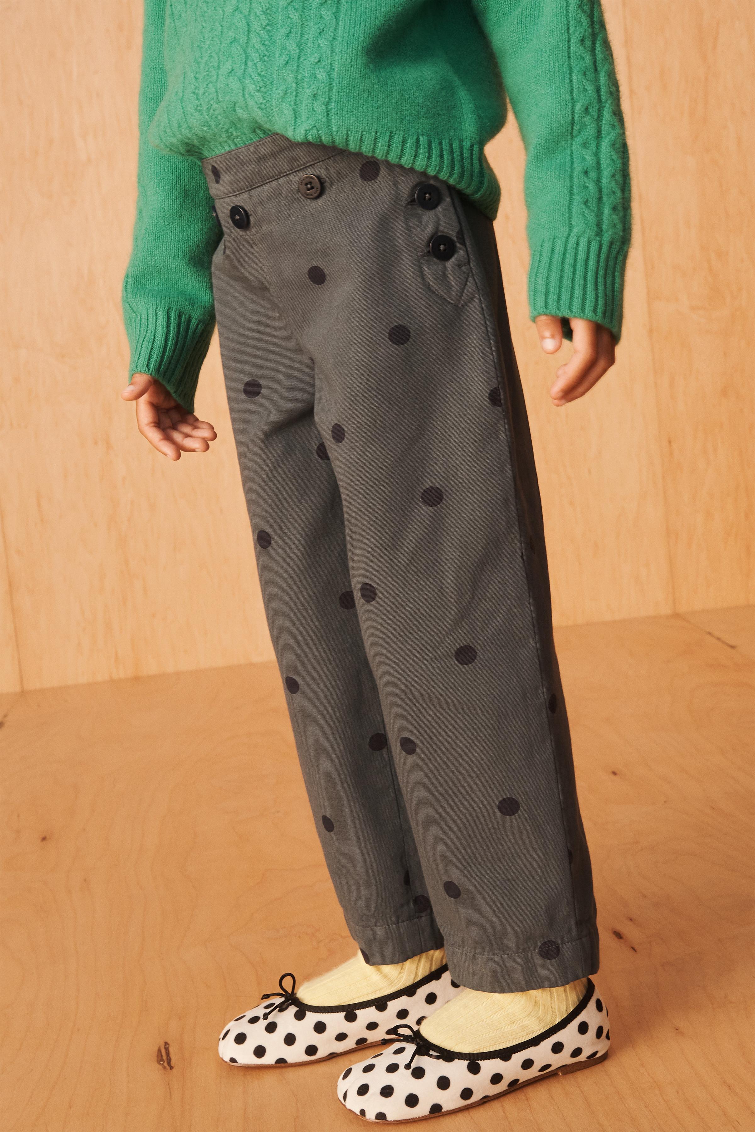 LIMITED EDITION POLKA DOT BUTTON BALLOON PANTS