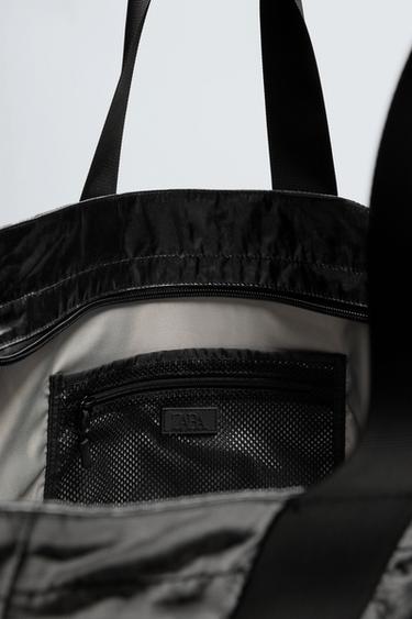 SAC SHOPPER EFFET BRILLANT - Noir de Zara - Image 5