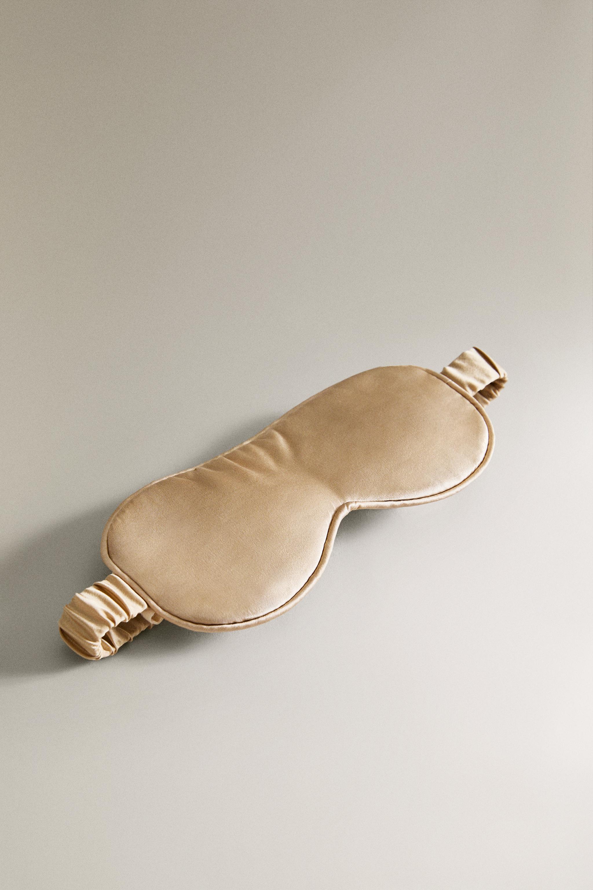 MULBERRY SILK EYE MASK — Gold