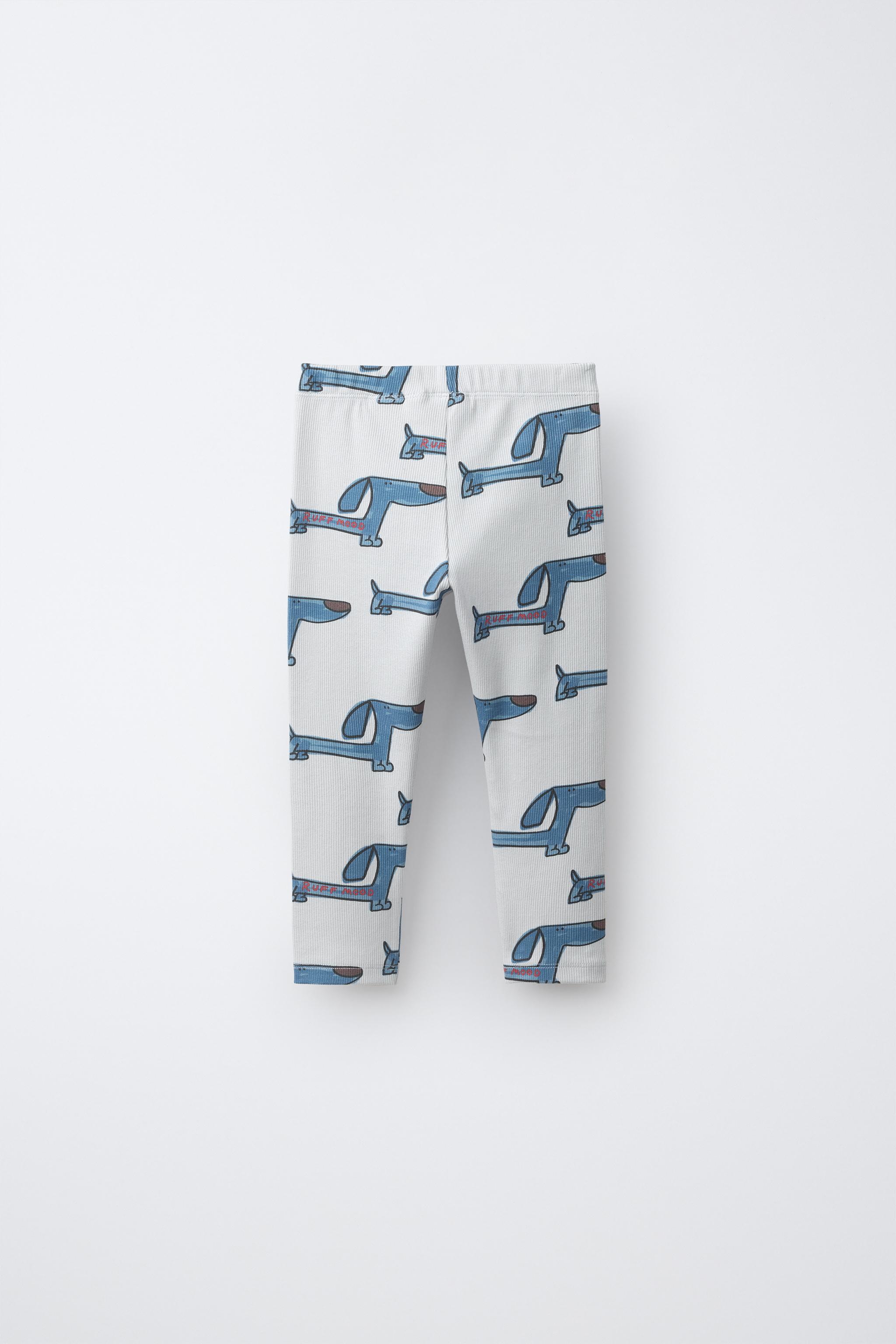 DOG PRINT LEGGINGS — Ice