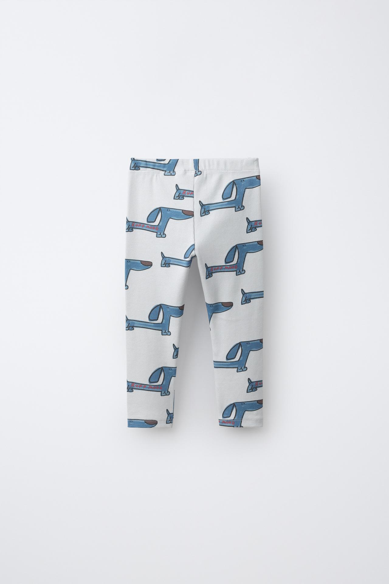 DOG PRINT LEGGINGS — Ice