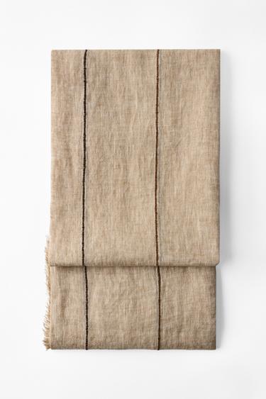 PAÑUELO LINO 100% RAYAS - Arena de Zara