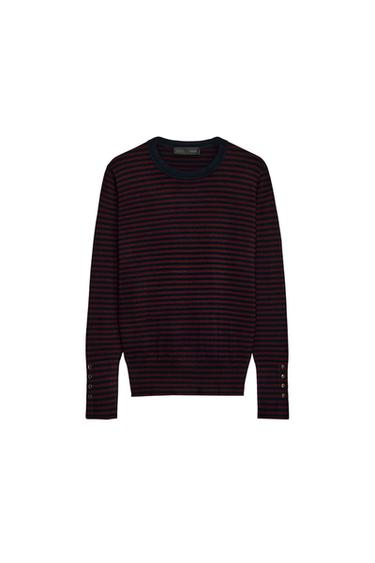 Zara BASIC KNIT JUMPER - Striped