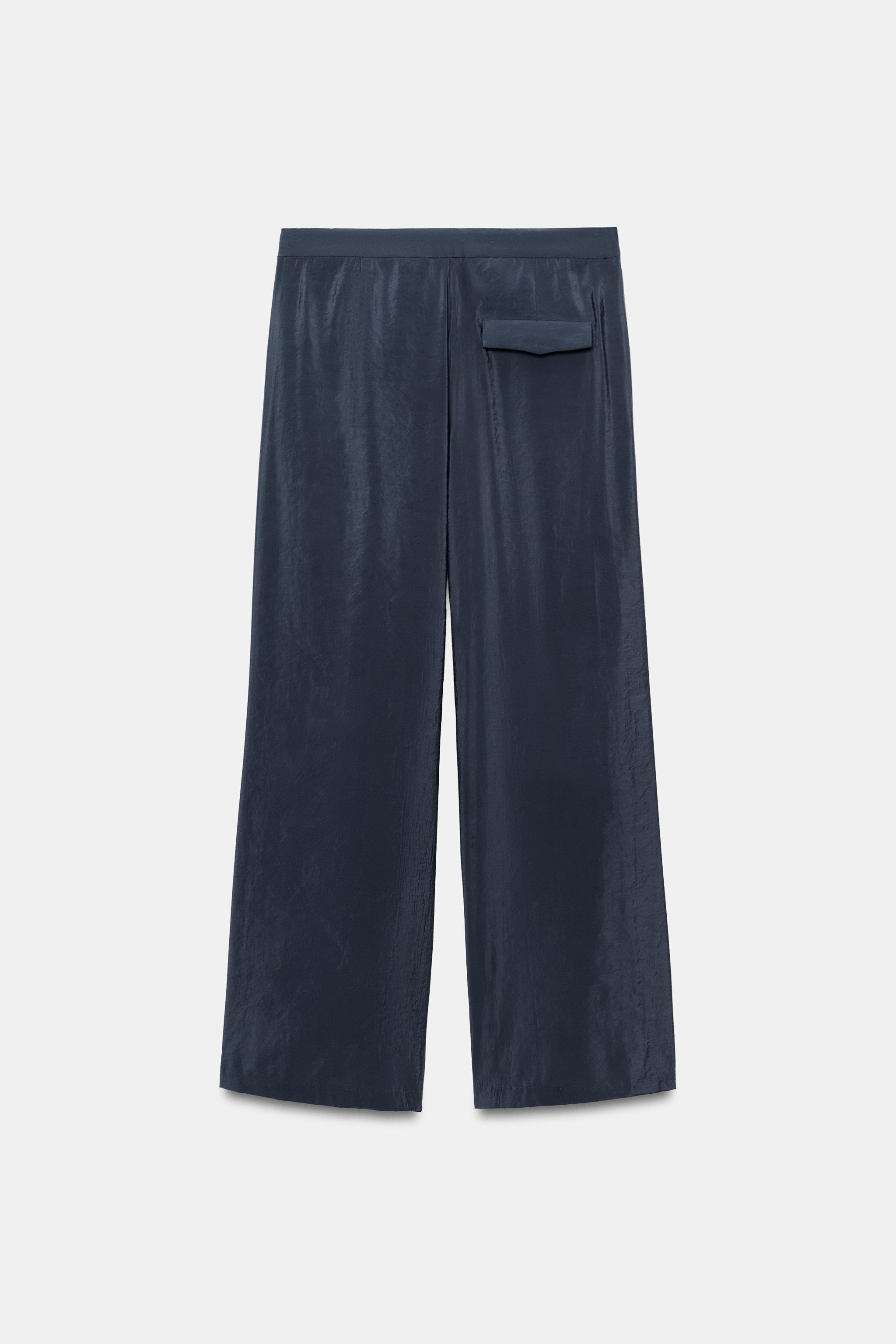 FLOWING WRAP TROUSERS - Midnight blue | ZARA South Africa