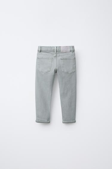 TWILL STRAIGHT-LEG TROUSERS - Blue / Green by Zara - Image 1