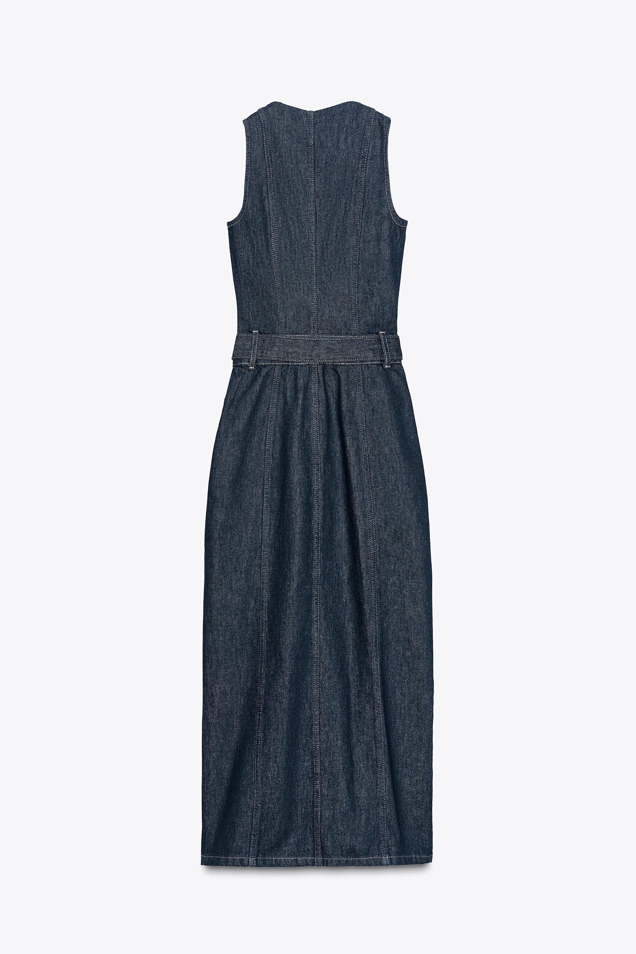 専用Herlipto☆Signs of Belted Dress denim Zip Godet Denim Belted Dress | Karen Millen