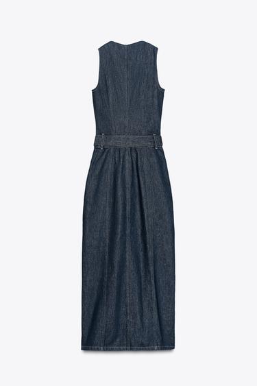 Z1975 DENIM DRESS WITH BELT - Blue by Zara - Image 1