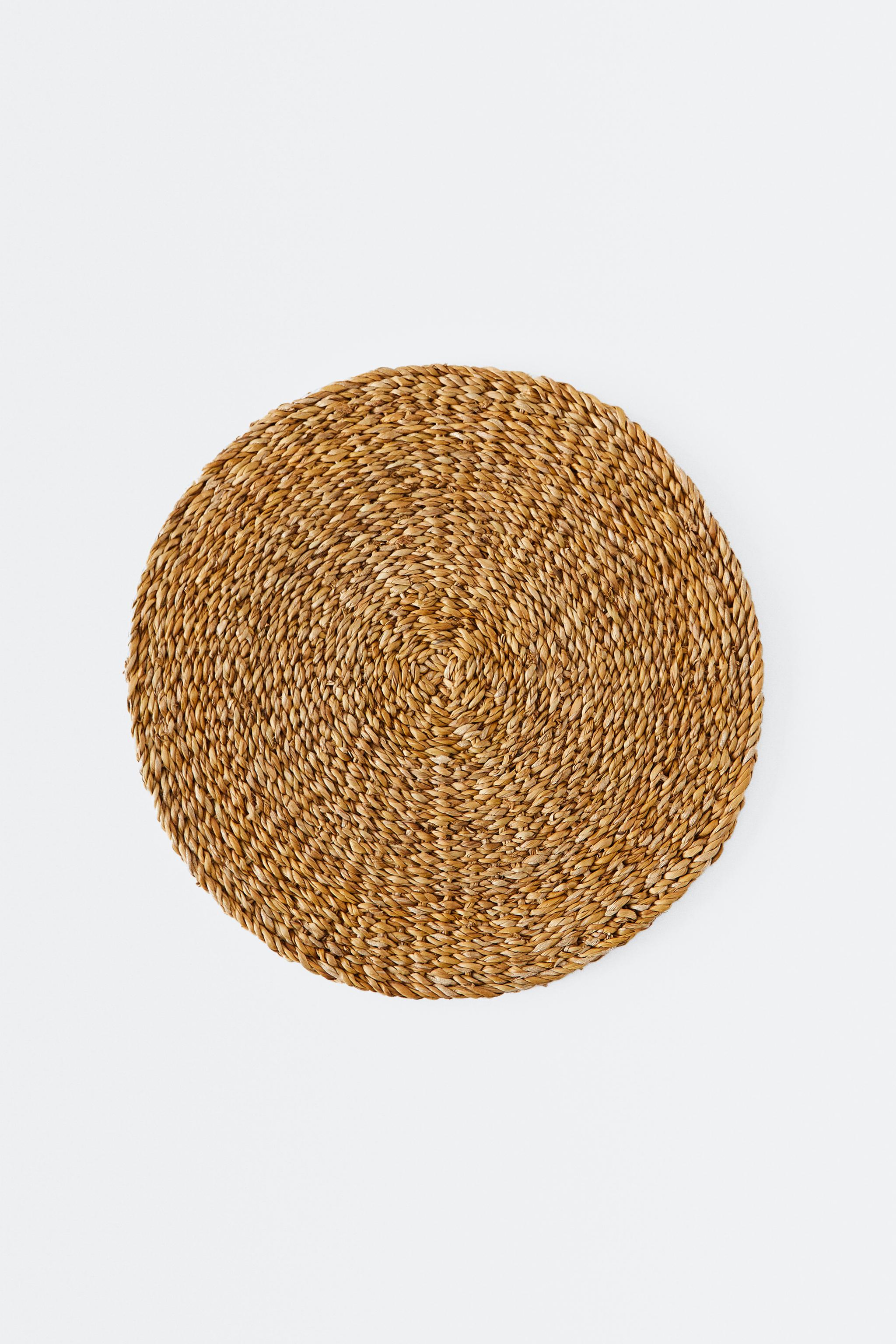 WOVEN FIBER PLACEMAT — Light beige