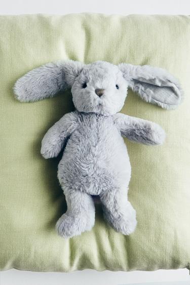 CHILDREN’S BUNNY SOFT TOY - Grey by Zara - Image 5