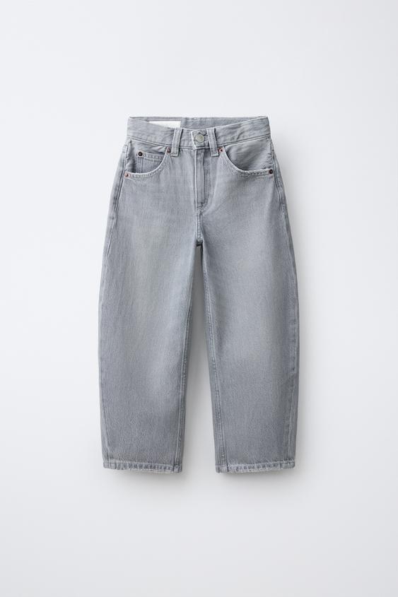 JEANS BARREL - Gris de Zara - Imagen 0