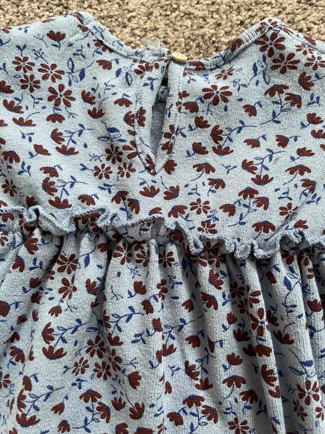 FLORAL TEXTURED DRESS - Image 4