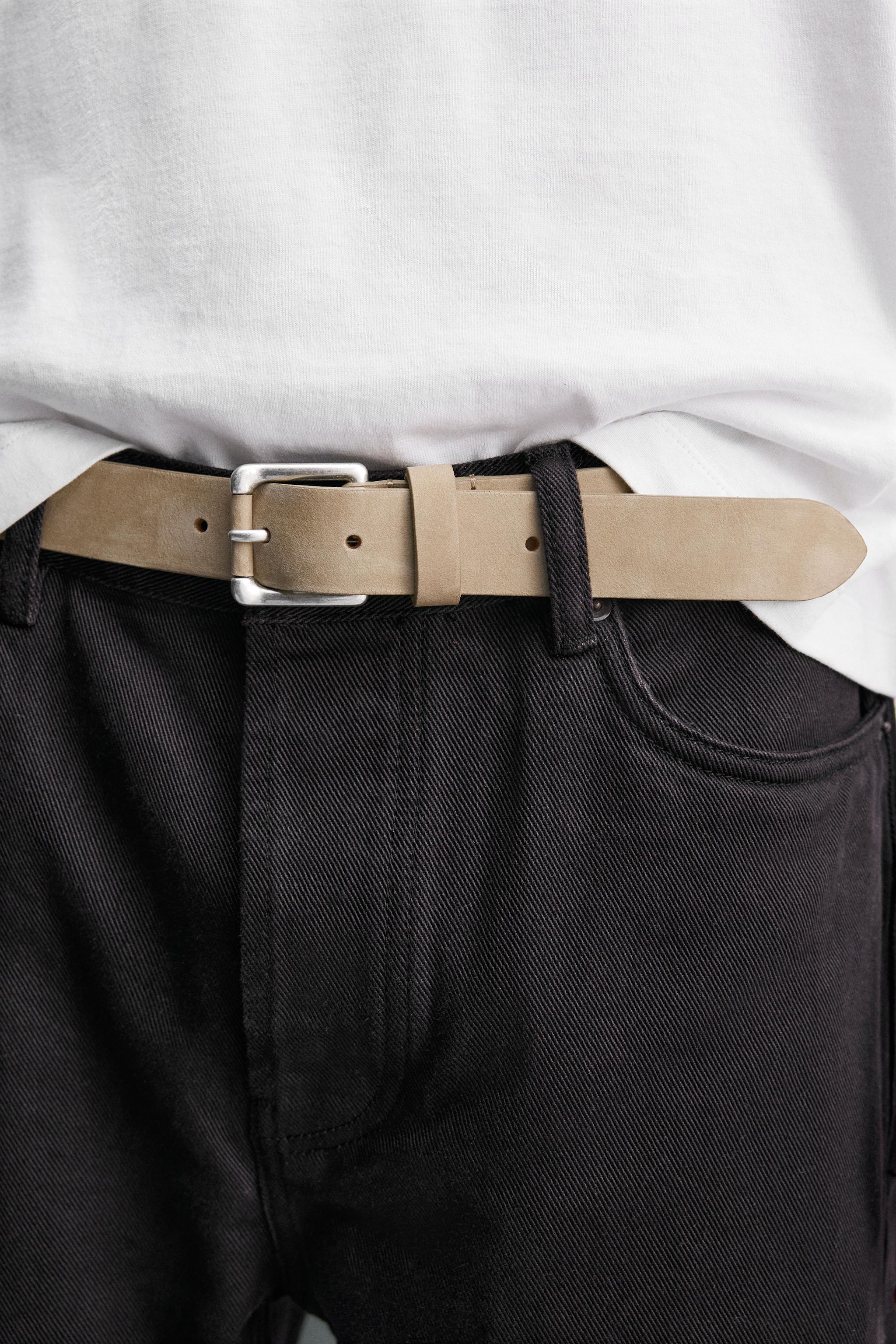 Мужские ремни Zara SPLIT LEATHER BELT — фото 3