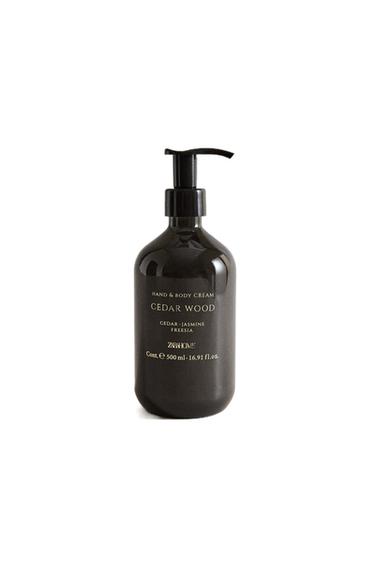 (500 ML) CEDAR WOOD HAND CREAM - Sky blue by Zara