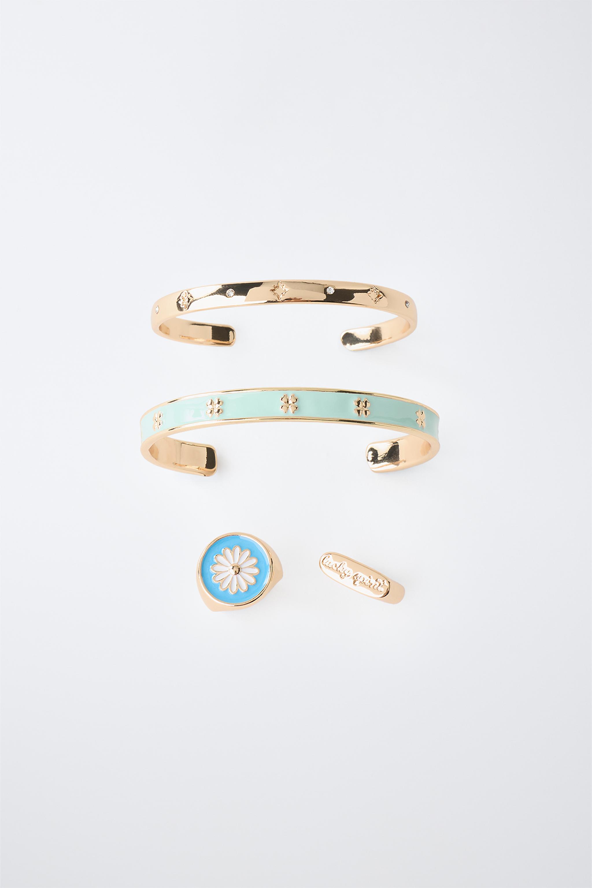 TWO BRACELETS AND TWO RINGS PACK