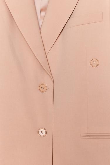 OVERSIZE BLAZER - Pale pink by Zara - Image 7