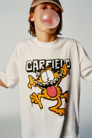 GARFIELD © PAWS INC PRINTED T-SHIRT - White by Zara - Image 5