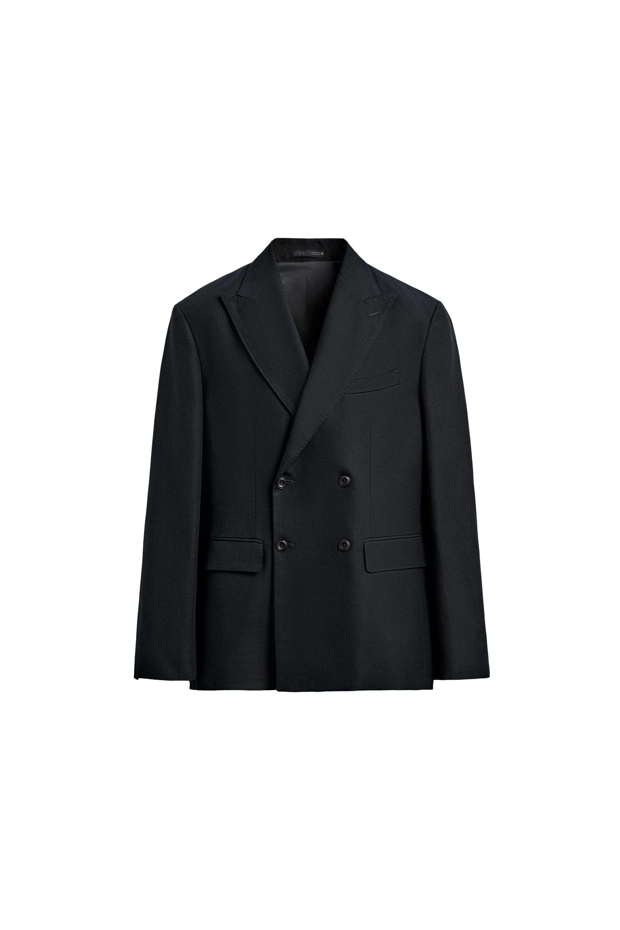 DOUBLE-BREASTED BLAZER - navy | ZARA South Africa