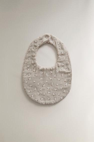 BABY BUNNY BIB - Grey by Zara - Image 0