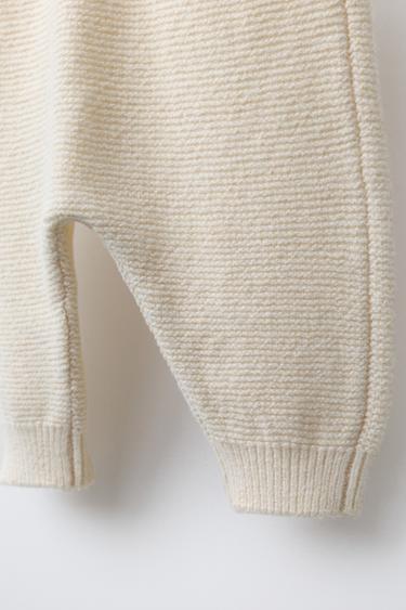KNIT SAROUEL TROUSERS - Ecru by Zara - Image 3
