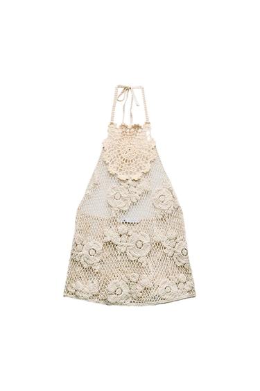 CROCHET HALTER TOP