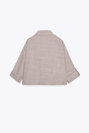 JASPE SAFARI JACKET - Sand / Marl by Zara - Image 6