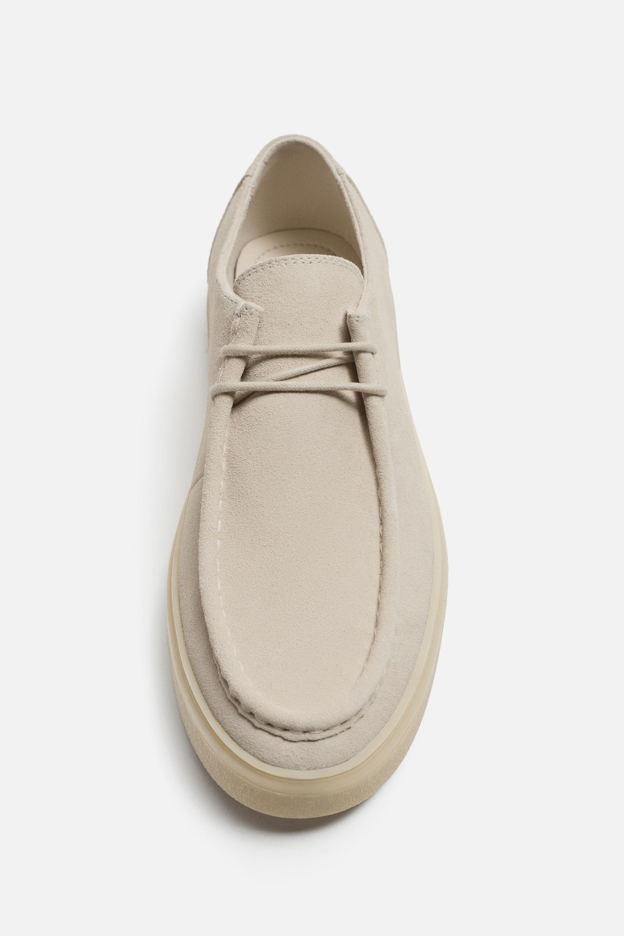 【ZARA】レザーデッキシューズ エクリュ | 2413/520/002 レザーデッキシューズ - エクリュ | ZARA Japan / 日本