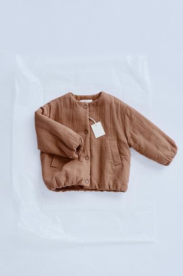 ZARA TIMELESS - TEXTURED PADDED JACKET - Clay by Zara - Image 0