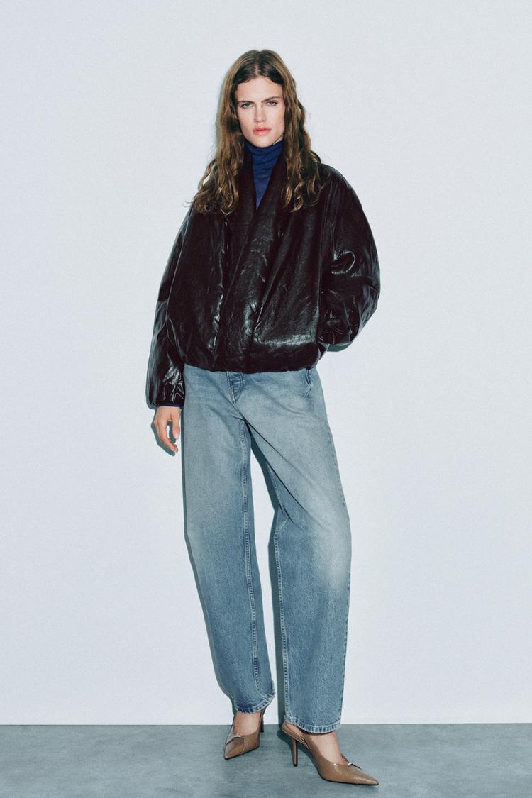 PATENT HEELED SLINGBACK SHOES WITH METALLIC DETAIL — Taupe Gray