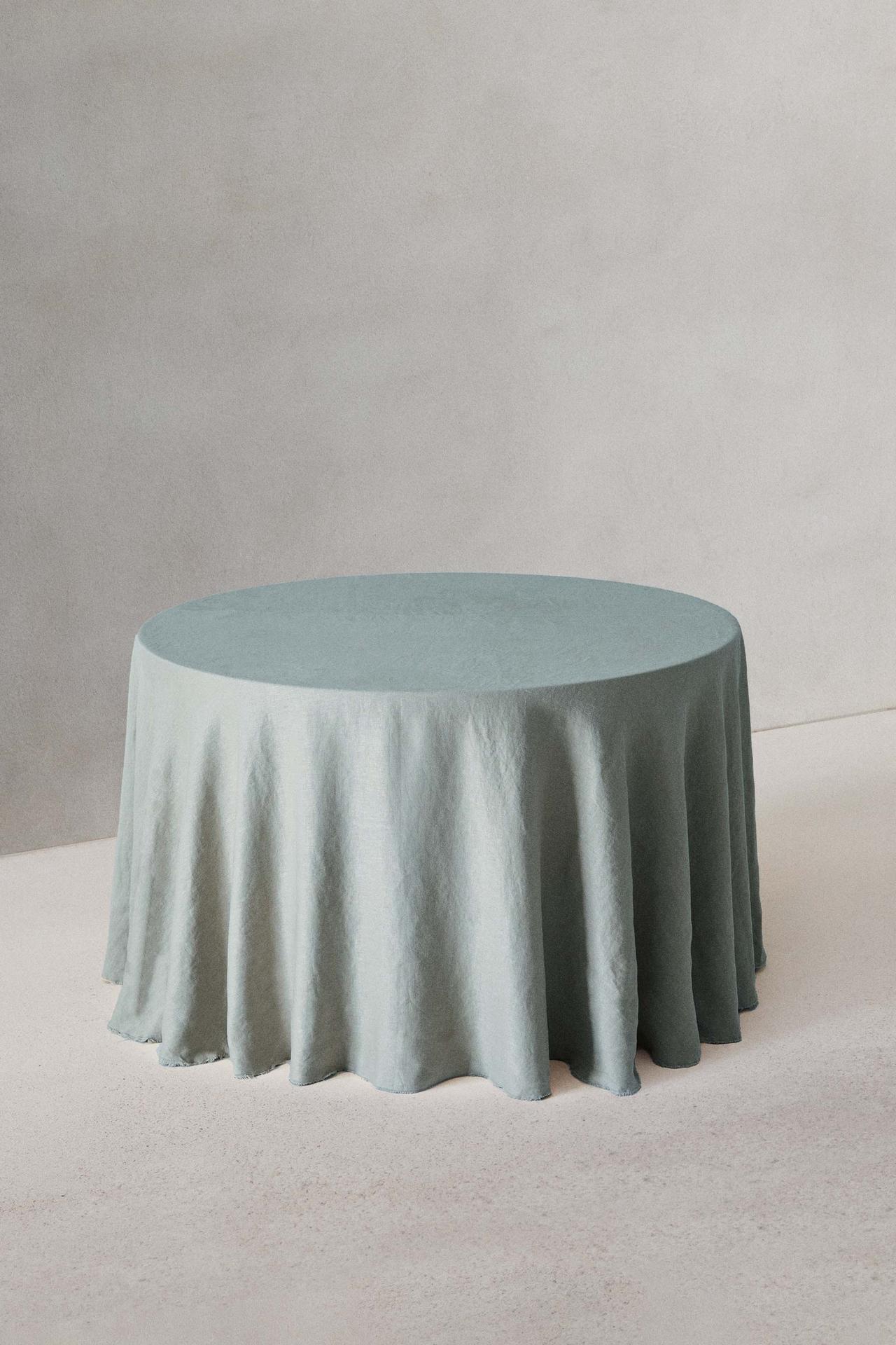 TABLECLOTH 01 — Mid-blue