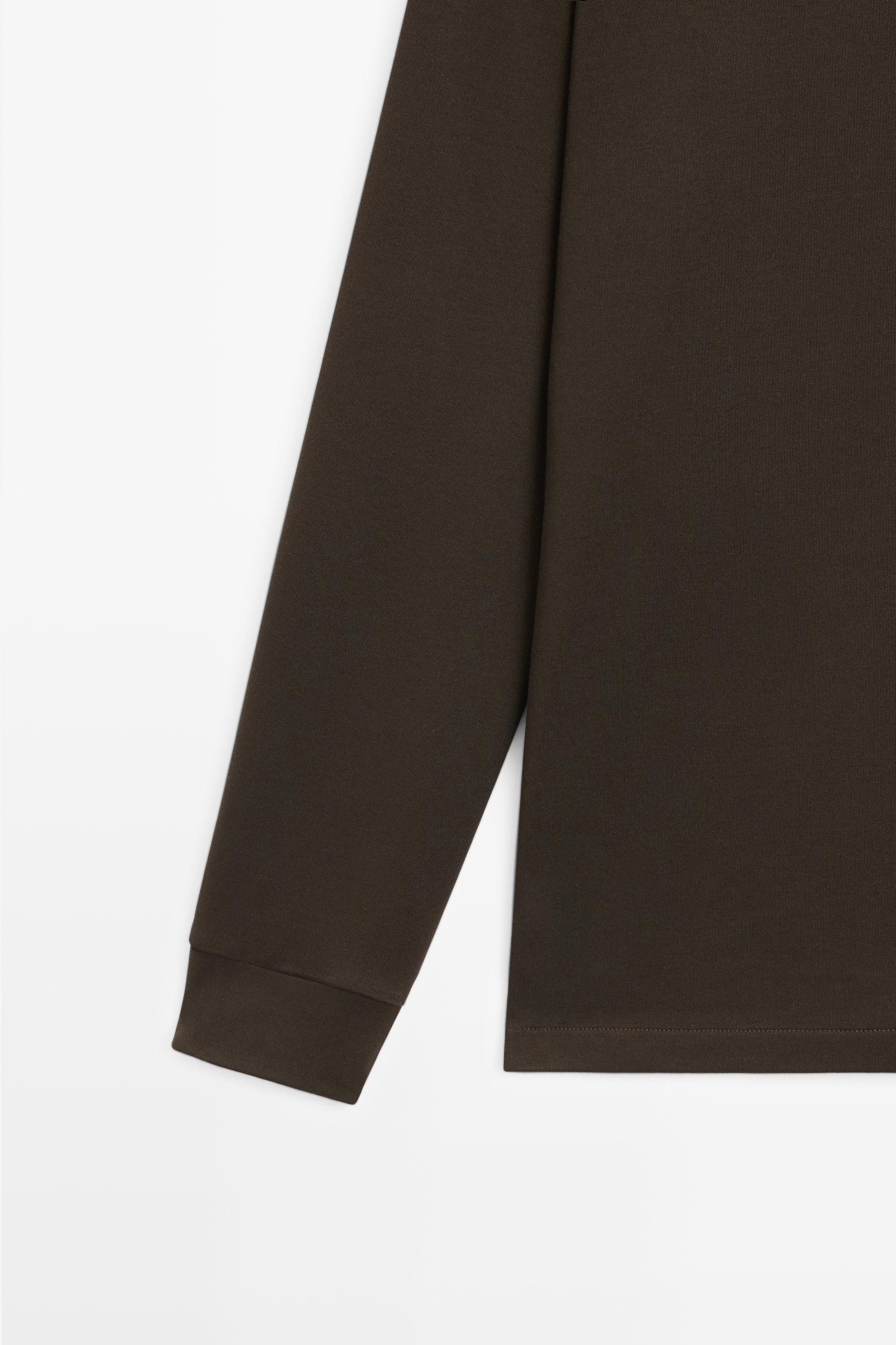 100% cotton long sleeve polo shirt