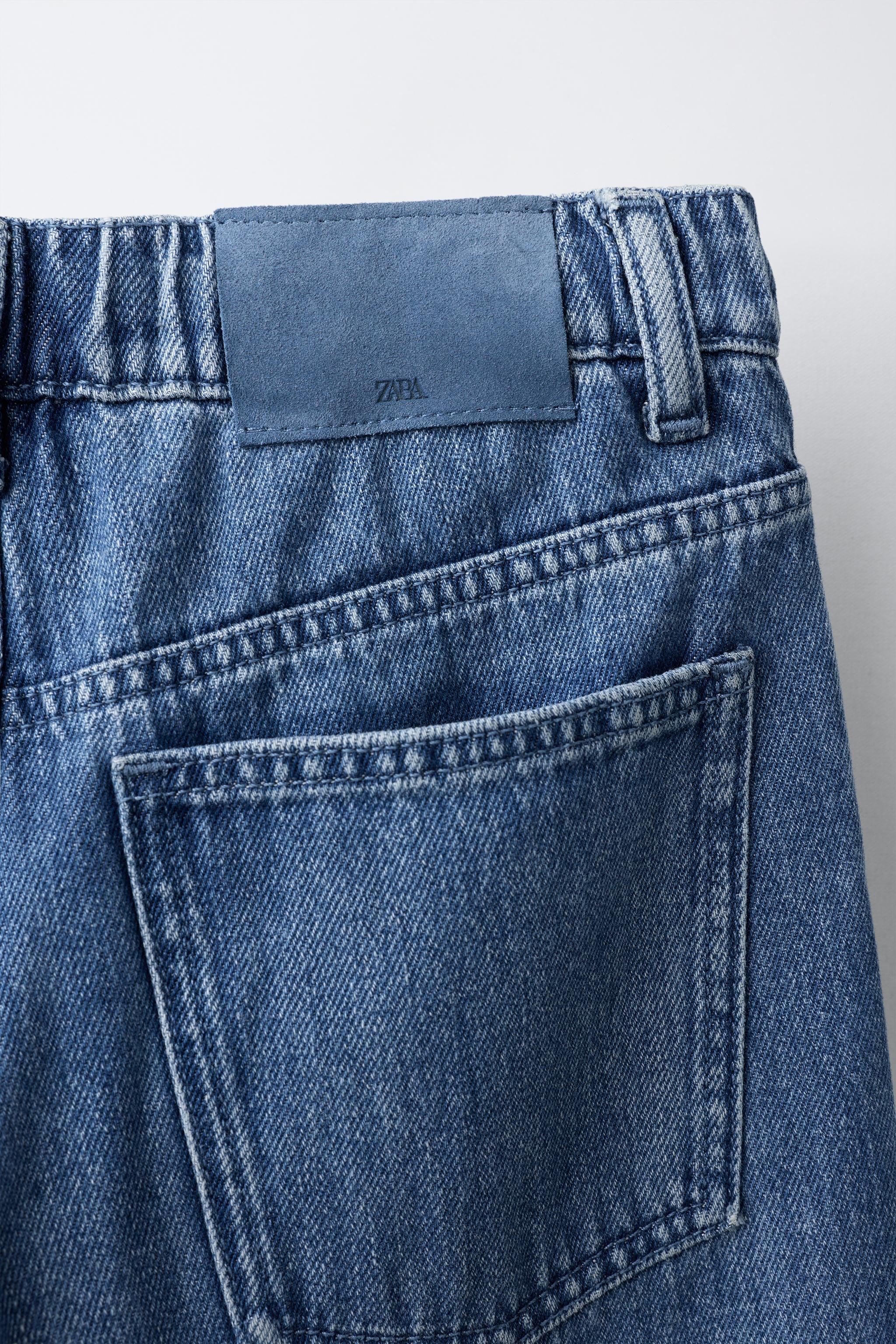 Детские джинсы Zara WIDE LEG POCKET JEANS — фото 4