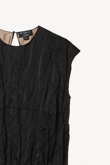 WRINKLED MIDI DRESS WILLY CHAVARRIA X ZARA - Navy blue by Zara - Image 2